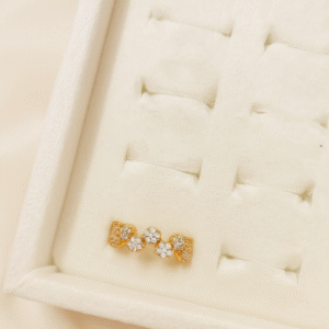 Zirconia Floral Ring