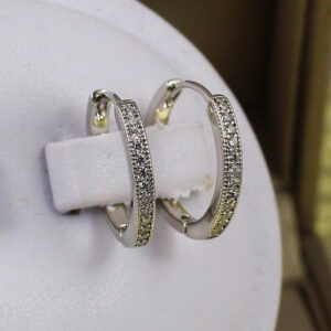 golden & silver hoop earrings