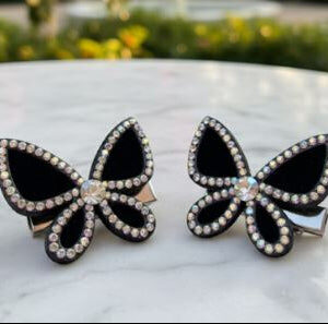 butterfly hair pins