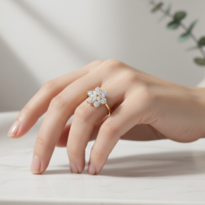 petal glow adjustable ring