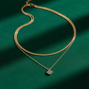 four flower pendant necklace – available in gold & silver