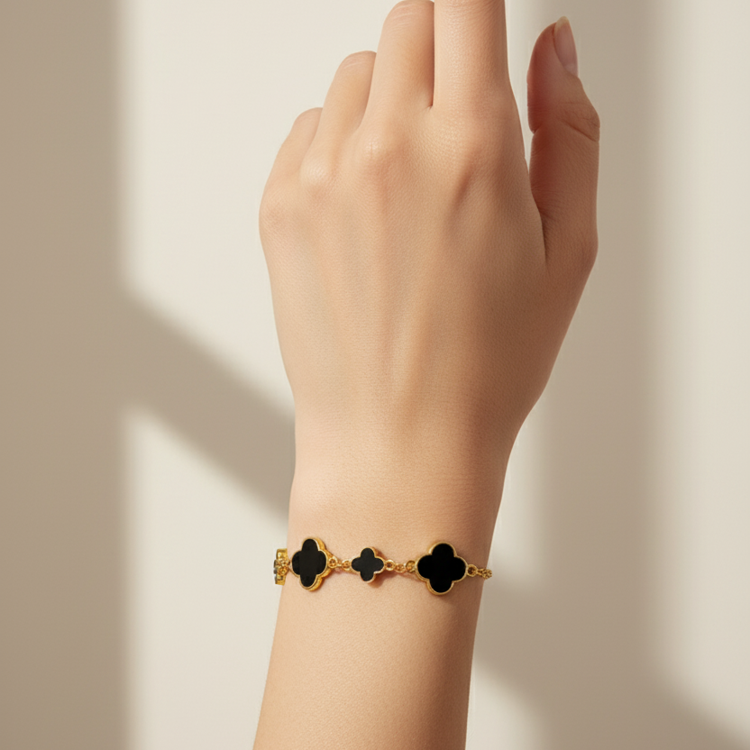 black clover charm bracelet black clover charm bracelet