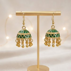 green jhumka