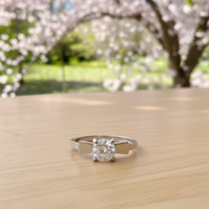 bow solitaire ring