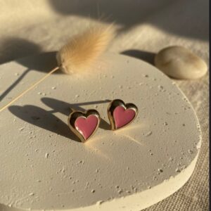 love stud earrings