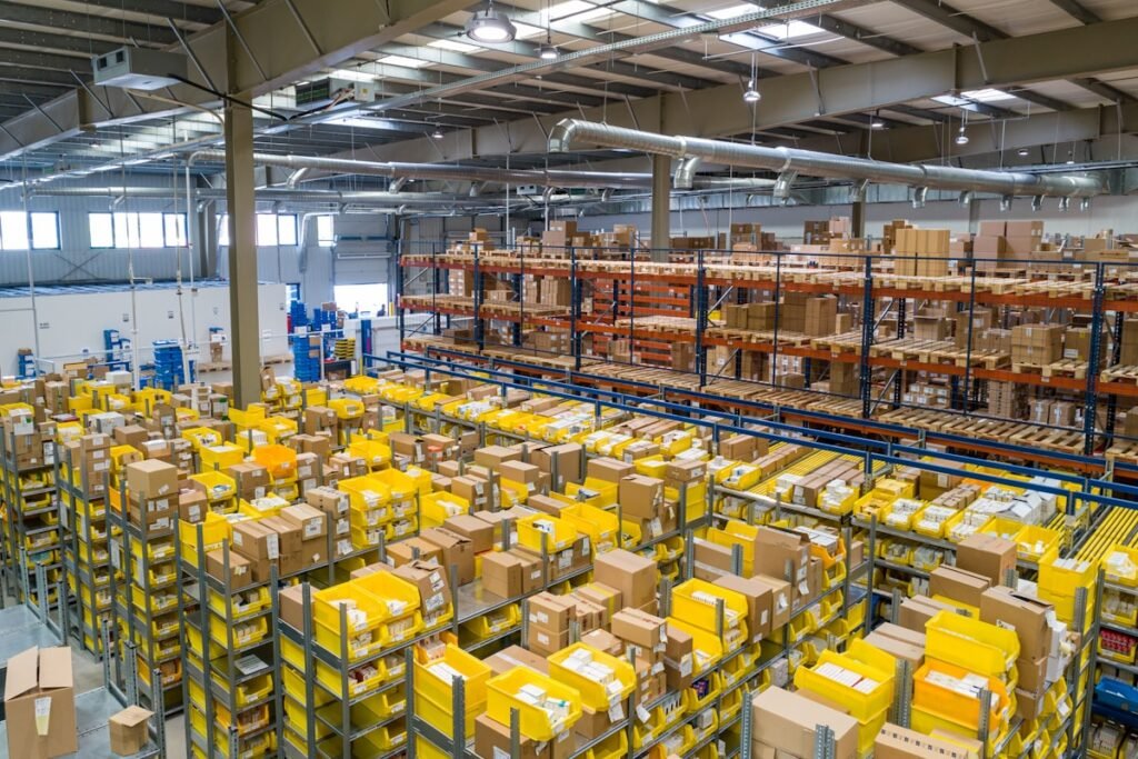 Modern industrial logistics warehouse and distribution center asset